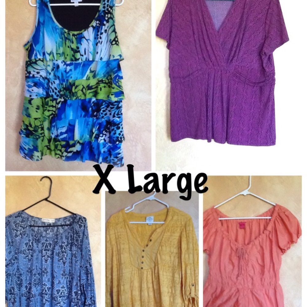 Bundle of cute tops size XL ,nice & lightweight